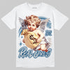 Jordan 12 French Blue DopeSkill T-Shirt Real Ones Angel Graphic Streetwear - White