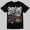 Jordan 4 OG “White Cement” DopeSkill T-Shirt Study Hard Graphic Streetwear - Black