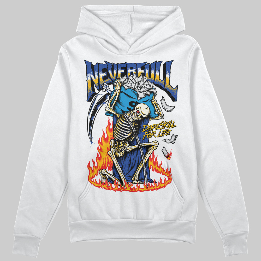 Royal Blue Sneakers DopeSkill Hoodie Sweatshirt Heartless Graphic Streetwear - White 