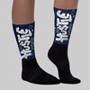 Midnight Navy 3s DopeSkill Sublimated Socks Hustle Graphic