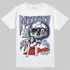 Jordan Spizike Low “Storm Blue” DopeSkill T-Shirt Mystery Ghostly Grasp Graphic Streetwear - White