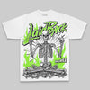 Neon Green Oversize Print Laid Back DopeSkill Graphic Premium T-shirt Streetwear - White