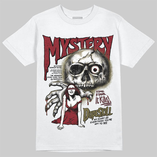 SB Dunk Low “Dark Team Red/Olive Flak” DopeSkill T-Shirt Mystery Ghostly Grasp Graphic Streetwear - White 