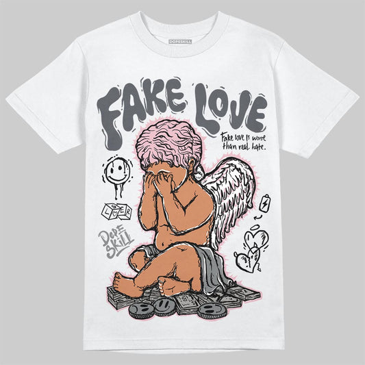 Air Max 95 OG “Pink Foam” DopeSkill T-Shirt False Love Graphic Streetwear - White 
