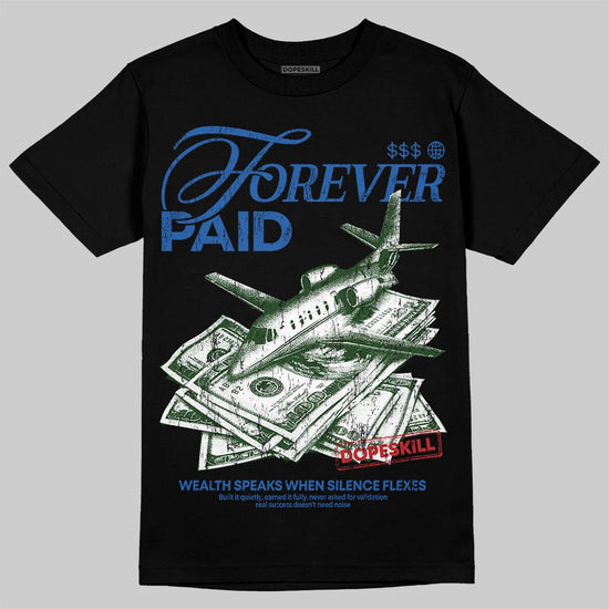 Jordan 3 "True Blue" DopeSkill T-Shirt Forever Paid Graphic Streetwear - Black