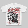 Red Oversize Print Fix Your Energy DopeSkill Graphic Premium T-shirt Streetwear - White 