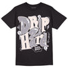 Jordan 2 Cement Grey DopeSkill T-Shirt Drip Too Hard Graphic Streetwear - Black