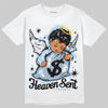 Jordan 40 “Blue Suede” DopeSkill T-Shirt Heaven Sent Graphic Streetwear - White