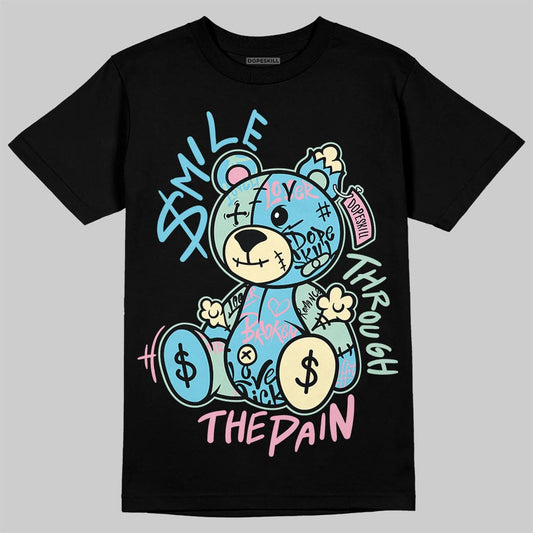 SB Dunk Low Verdy Visty DopeSkill T-Shirt Smile Through The Pain Graphic Streetwear - Black