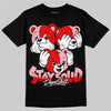 Jordan 11 Cherry DopeSkill T-Shirt Stay Solid Graphic Streetwear - Black
