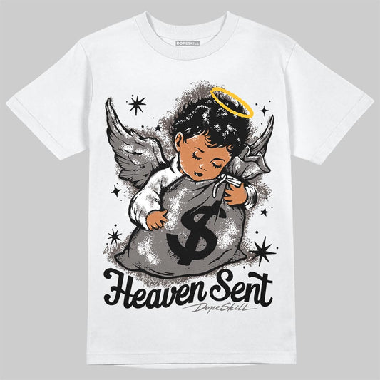 Jordan 4 Retro Cave Stone DopeSkill T-Shirt Heaven Sent Graphic Streetwear - White