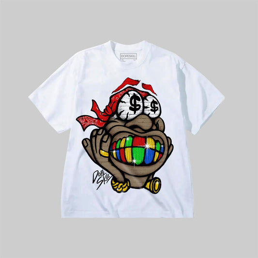 RAINBOW RICH DopeSkill Premium T-shirt Streetwear  - White 