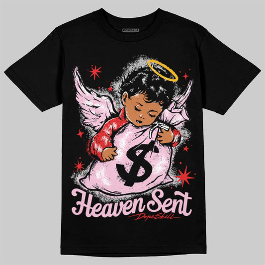 Awake NY x Air Jordan 5 Arctic Pink DopeSkill T-Shirt Heaven Sent Graphic Streetwear - black