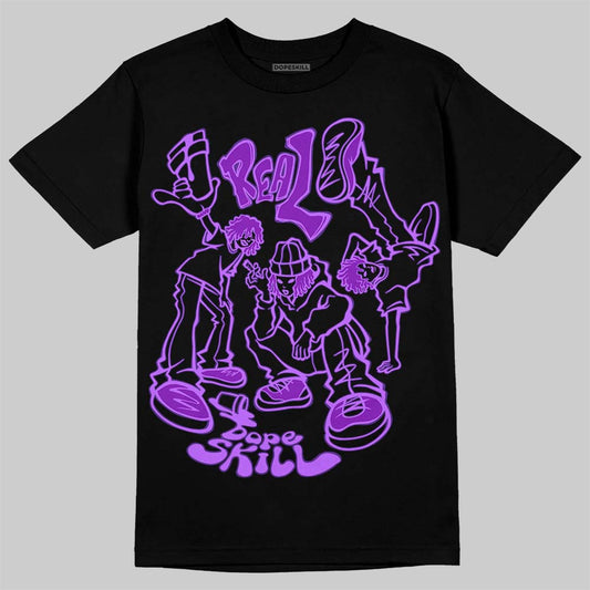 PURPLE Sneakers DopeSkill T-Shirt Real Y2K Players Graphic Streetwear - Black