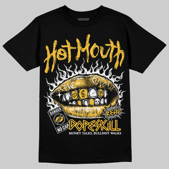 New Balance 9060 Varsity Gold (GS) DopeSkill T-Shirt Hot Mouth Graphic Streetwear - Black