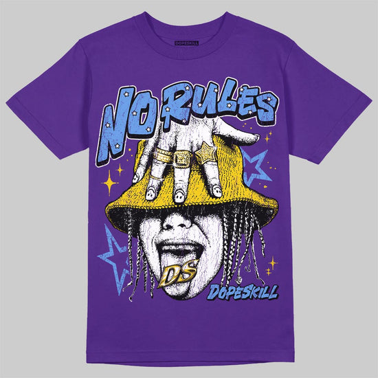 PURPLE Sneakers DopeSkill T-Shirt No Rules Graphic Streetwear - Purple