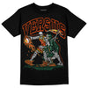 Dunk Low Team Dark Green Orange DopeSkill T-Shirt VERSUS Graphic Streetwear - Black