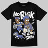 Air Max 90 x Patta Sapphire and Particle Grey DopeSkill T-Shirt No Risk No Story Graphic Streetwear - Black