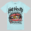 Dunk Low GS “Glacier Blue” DopeSkill Chambray T-shirt Hot Mouth Graphic Streetwear