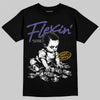 Jordan 4 Retro Lakers DopeSkill T-Shirt Flexin' Graphic Streetwear - Black