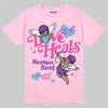 Pink Sneakers DopeSkill T-Shirt New Love Heals Graphic Streetwear - Light Pink