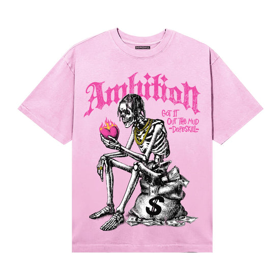Pink Sneakers DopeSkill T-Shirt Ambition Graphic Streetwear - Light Pink
