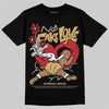 Jordan 4 Retro “Pizza” DopeSkill T-Shirt No Fake Love Graphic Streetwear - Black