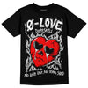 Dunk Low Panda White Black DopeSkill T-Shirt No Love Graphic Streetwear - Black