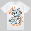 Jordan 1 Retro High Virgil Abloh Archive Alaska DopeSkill T-Shirt Smile Through The Pain Graphic Streetwear - White