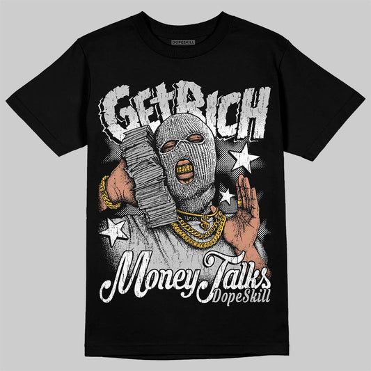 Air Foamposite One 'Triple White' DopeSkill T-Shirt Get Rich Graphic Streetwear - Black