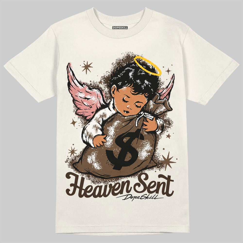 Jordan 1 High OG “Baroque Brown” DopeSkill T-Shirt Heaven Sent Graphic Streetwear - Sand