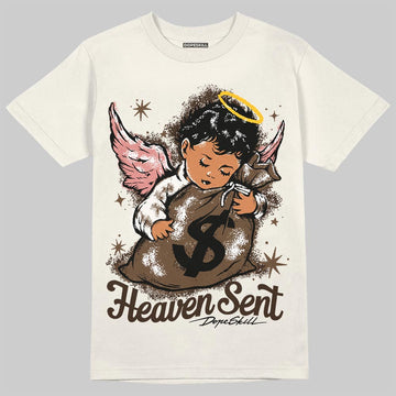 Jordan 1 High OG “Baroque Brown” DopeSkill T-Shirt Heaven Sent Graphic Streetwear - Sand