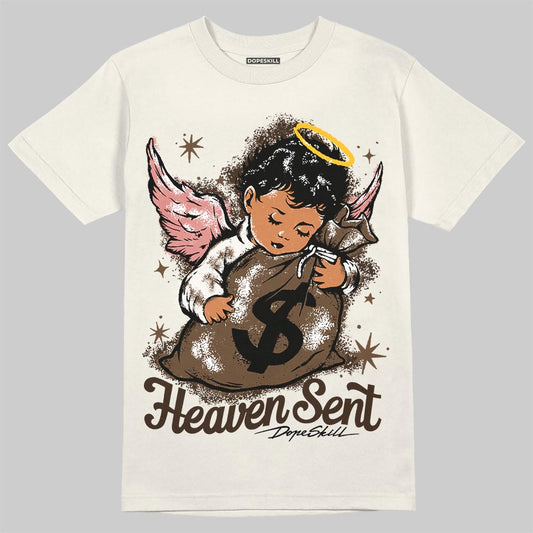 Jordan 1 High OG “Baroque Brown” DopeSkill T-Shirt Heaven Sent Graphic Streetwear - Sand
