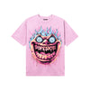 Pink Sneakers DopeSkill T-Shirt Hellfire Graphic Streetwear - Light Pink