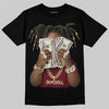 Jordan 3 PRM "Bin 23" DopeSkill T-Shirt Rich Youth Graphic Streetwear - Black