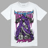 Jordan 13 Court Purple DopeSkill T-Shirt Life or Die Graphic Streetwear - White