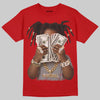 Jordan 4 Retro Toro Bravo DopeSkill T-Shirt Rich Youth Graphic Streetwear - Red