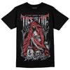 Jordan 4 “Bred Reimagined” DopeSkill T-Shirt Life or Die Graphic Streetwear - Black