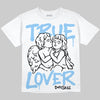 University Blue Sneakers DopeSkill Oversize Print T-Shirt True Lover Graphic Streetwear