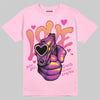 Pink Sneakers DopeSkill T-Shirt Love Shot Graphic Streetwear - Light Pink