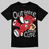 Jordan 12 Bloodline DopeSkill T-Shirt Out Here Being Cute Graphic Streetwear - Black