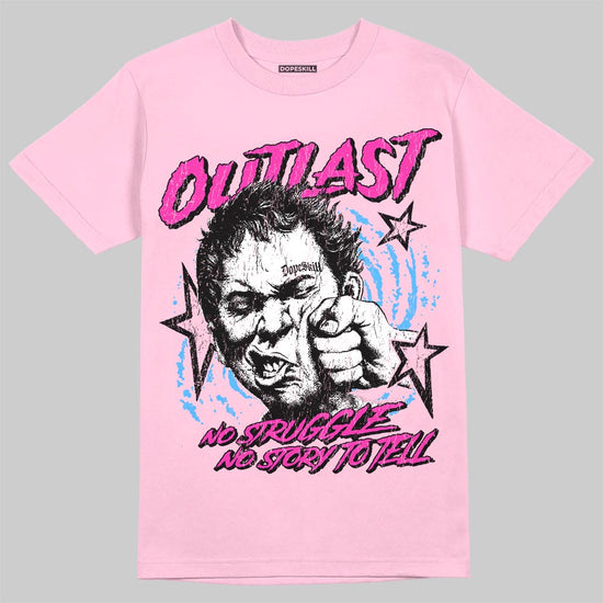 Pink Sneakers DopeSkill T-Shirt Outlast Graphic Streetwear - Light Pink