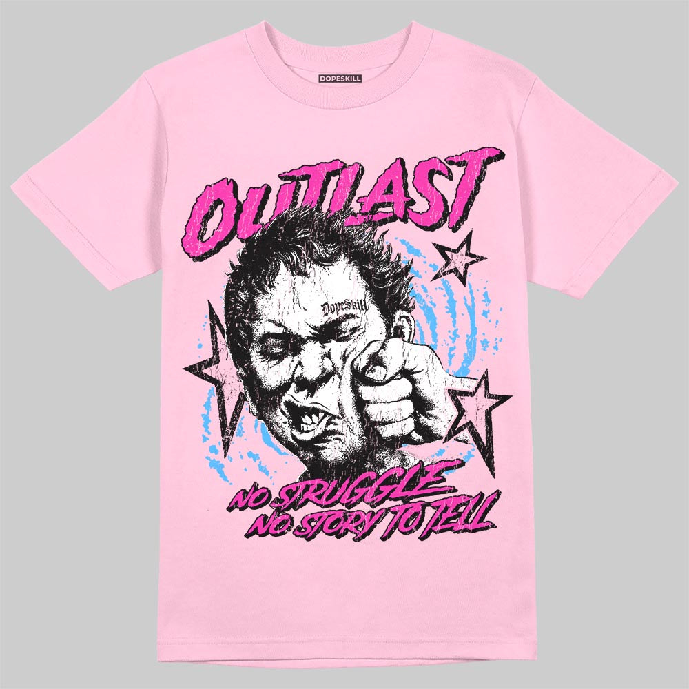 Pink Sneakers DopeSkill T-Shirt Outlast Graphic Streetwear - Light Pink