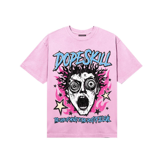 Pink Sneakers DopeSkill T-Shirt Root of Evil Graphic Streetwear - Light Pink