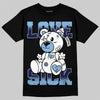 Jordan 6 University Blue DopeSkill T-Shirt Love Sick Graphic Streetwear - Black