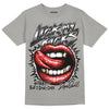 Jordan 4 Retro 'Wet Cement' DopeSkill Grey T-shirt Lick My Kicks Graphic Streetwear