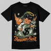 Jordan 4 Retro OG SP Undefeated (2025) DopeSkill T-Shirt Heaven Sent Graphic Streetwear - Black