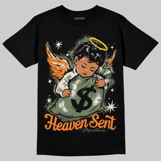 Jordan 4 Retro OG SP Undefeated (2025) DopeSkill T-Shirt Heaven Sent Graphic Streetwear - Black
