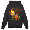 Dunk Low Team Dark Green Orange DopeSkill Hoodie Sweatshirt Break Through Graphic Streetwear - Black