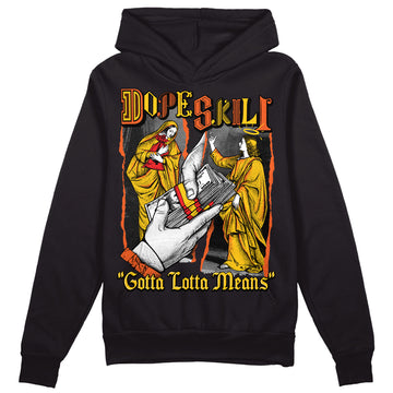 Yellow Sneakers DopeSkill Hoodie Sweatshirt Gotta Lotta Means Graphic Streetwear - black